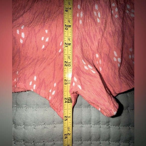 Rip Curl Orange Smocked 3/4 drape Sleeve romper size S. Worn once. EUC - Picture 6 of 13